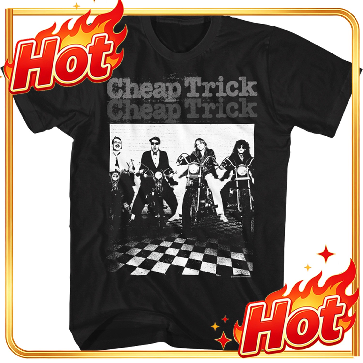 Poster Men Fashion - カスタムトップクラシックレジェンドロックバンド安いトリックポスタープリント Tシャツ男性女性綿ストリート原宿ファッション特大
