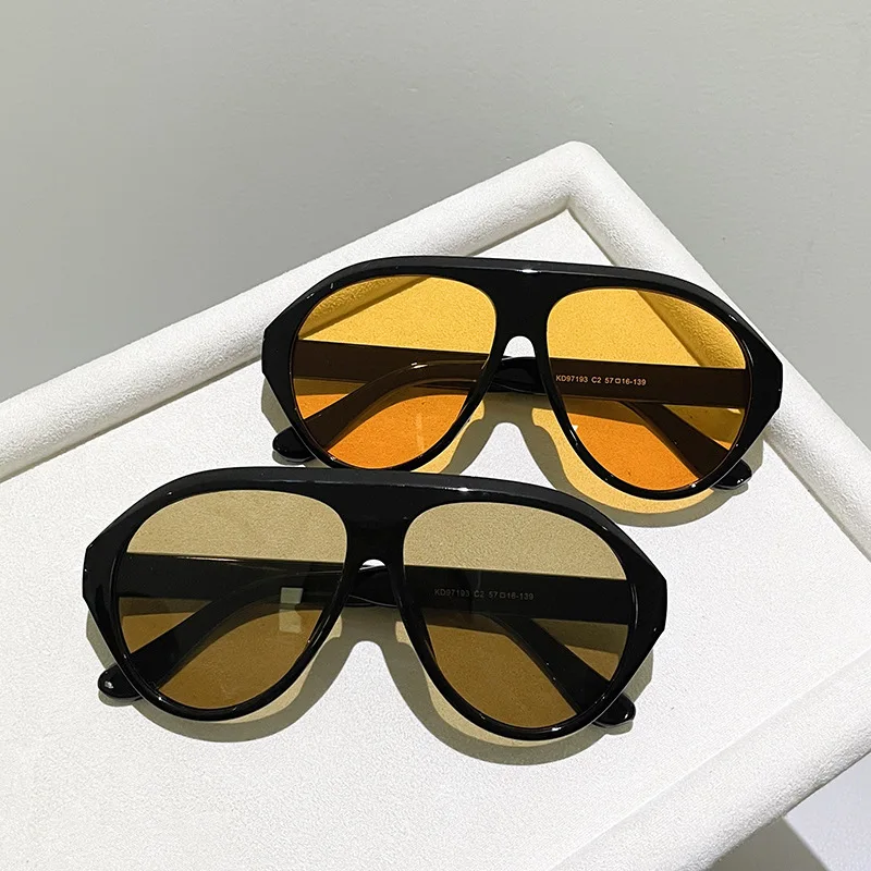 Men'S Fashion Glasses - ファッションオーバーサイズパイロットサングラス レディース ヴィンテージフラットトップシェード UV400 メンズ アウトドアスポーツ