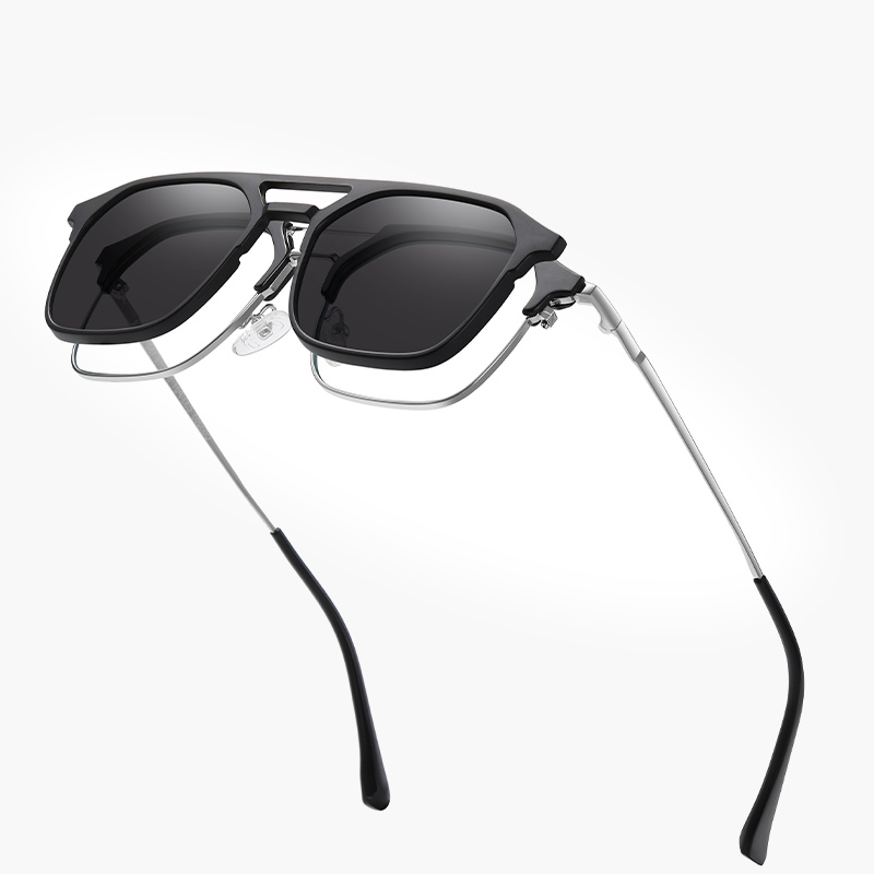 Men'S Fashion Glasses - クリップオン偏光サングラス男性ファッションサングラス女性高級ブランドヴィンテージドライバーシェード近視光学眼鏡フレーム