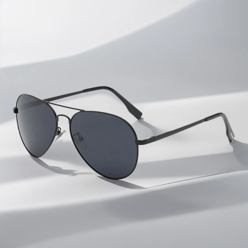 Men'S Fashion Glasses - クラシックビッグパイロットサングラス メンズラグジュアリーメタルブラックアビエーションサングラス 男性用ファッションドライビングバケーションシェード UV400