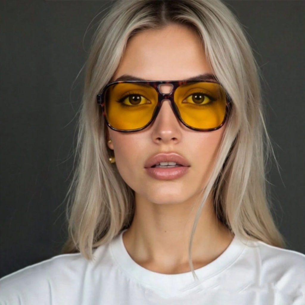 Men'S Fashion Glasses - 新しいヴィンテージクラシックデザイナーダブルブリッジパイロットサングラス女性男性用高級サングラスビッグフレームシェード UV400 メガネ