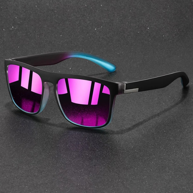 Men'S Fashion Glasses - ファッションヴィンテージスクエアスポーツサングラス男性女性釣り運転用男性ブランドデザイナーサングラスアンチグレア UV400 メガネ
