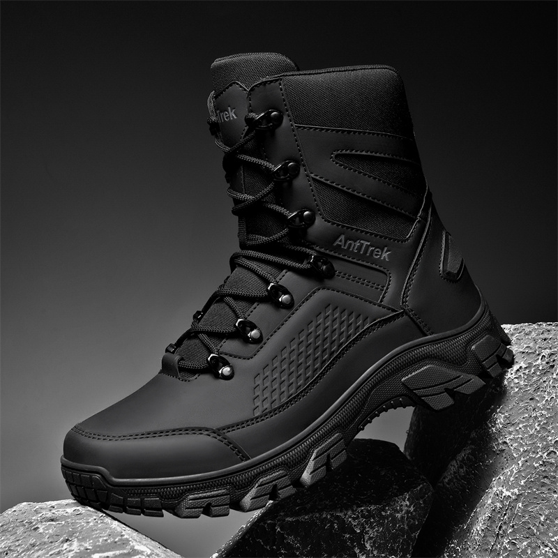 Fashion Men'S Boots - メンズワイルドトレーニングブーツ四季対応ハイカット滑り止め防水アウトドアブーツファッション快適ジャングルハイキングスニーカーブーツ