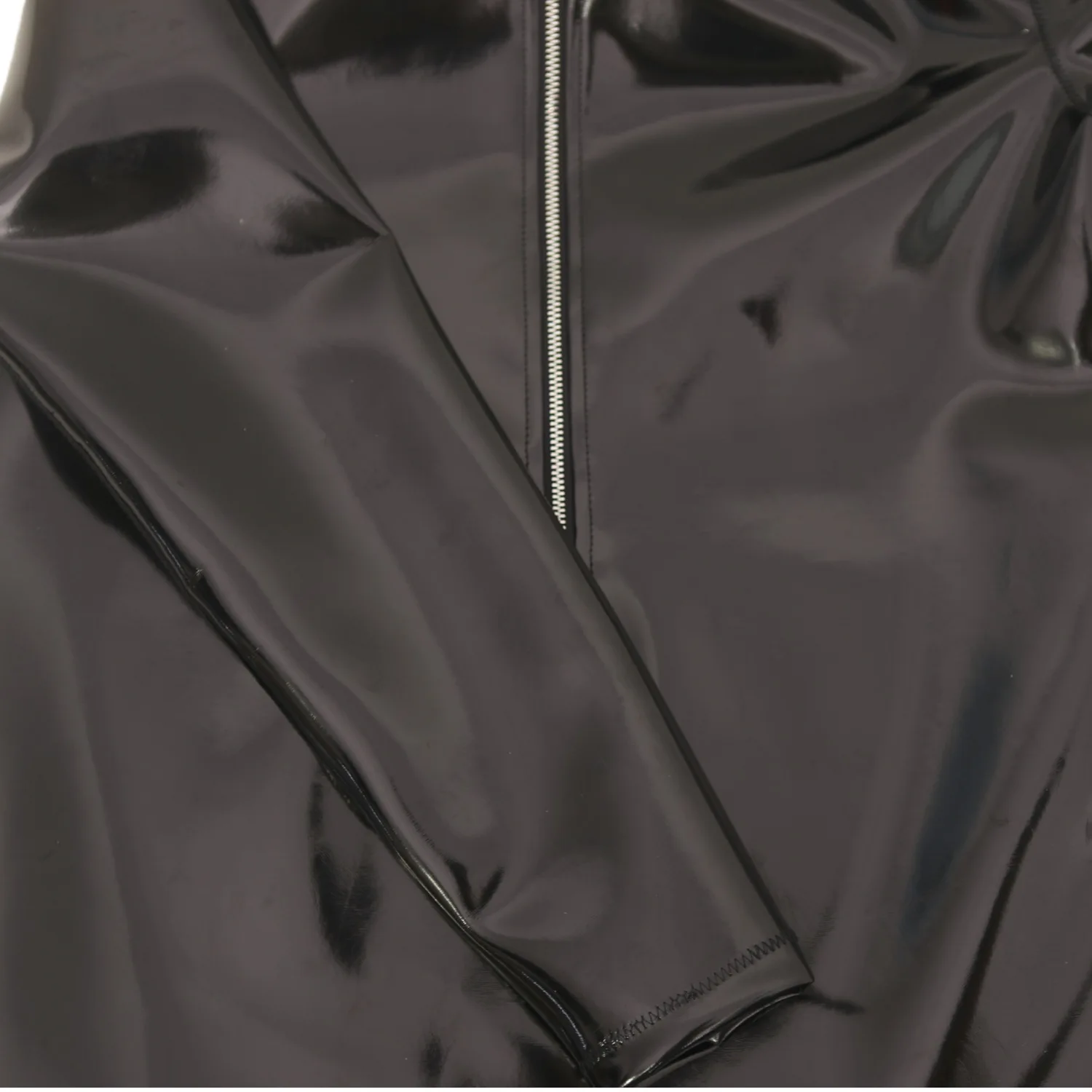 新ファッション布ラテックスメンズTシャツ長袖PVC光沢メンズ - Fashion Mens Shirt のレビューと価格