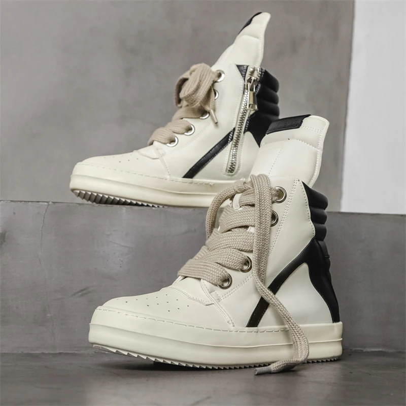 男性カジュアル高級スニーカーストリートスタイル男性ファッショ - Fashion Men'S Boots のレビューと価格