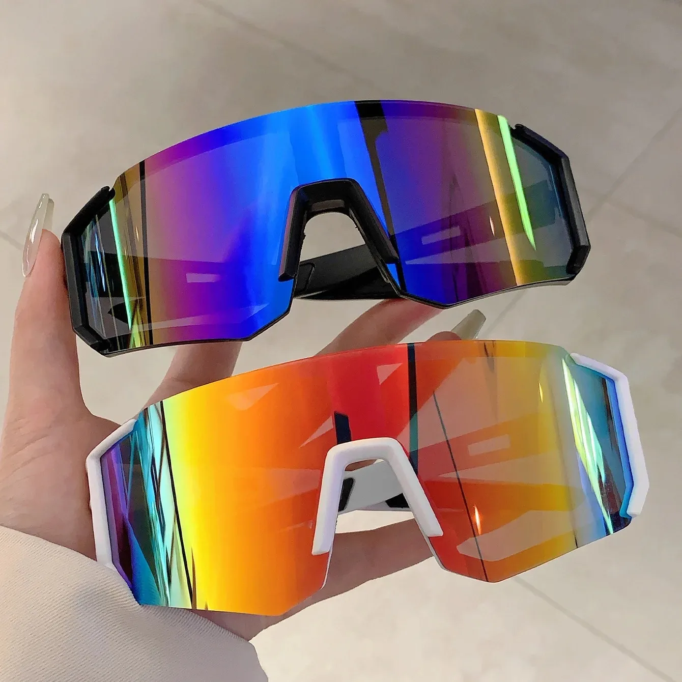 アウトドアスポーツサングラス男性用軽量特大男性用シェードサイ - Men'S Fashion Glasses のレビューと価格