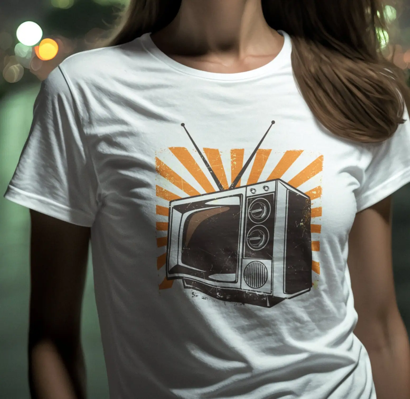 70年代のビンテージテレビ愛好家Tシャツ クラシックテレビ  - Men'S Fashion History のレビューと価格