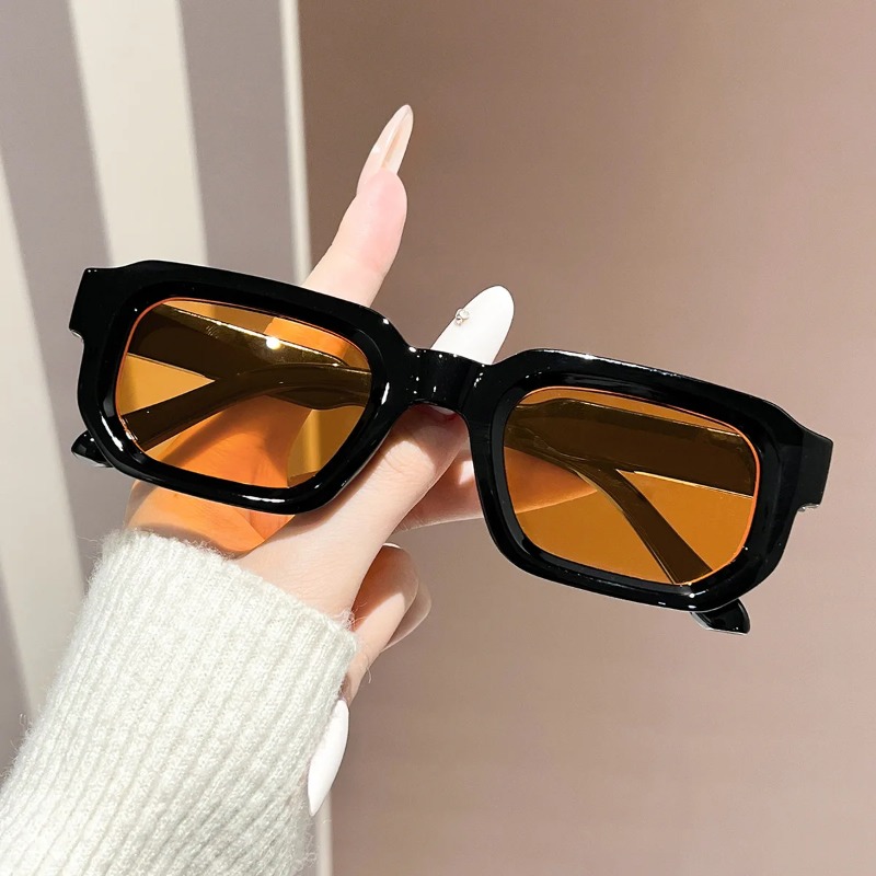 新作人気 スクエアスモールフレーム レトロファッションサング - Men'S Fashion Glasses のレビューと価格
