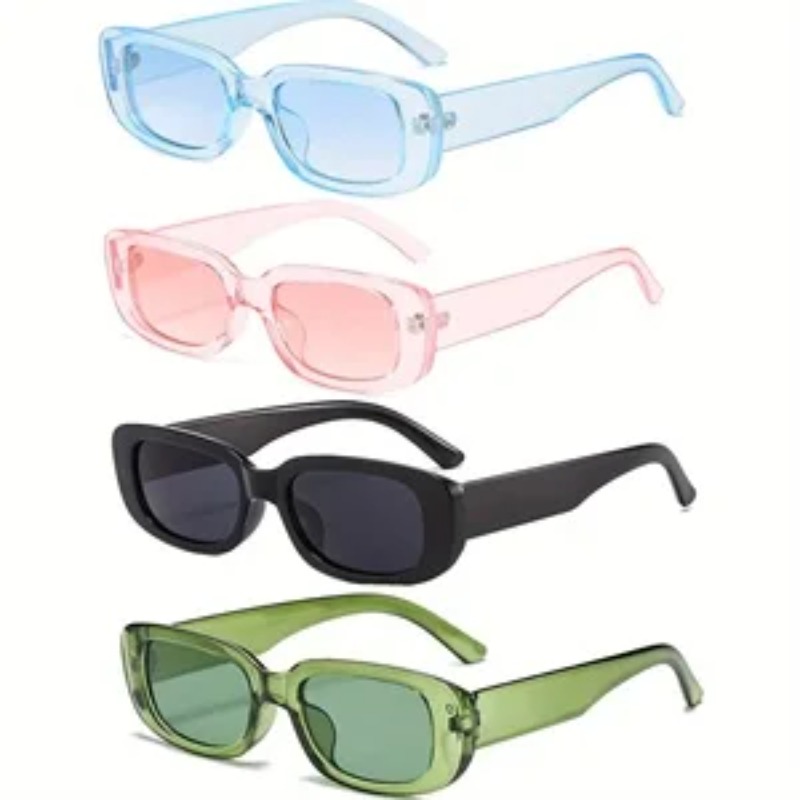 1/4 個新しい小さな正方形サングラス女性男性トレンディなヴ - Men'S Fashion Glasses のレビューと価格