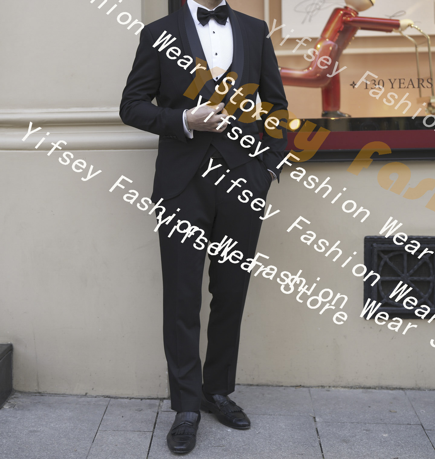 ダブルショールカラーフルメンズスーツセット ウェディンググル - Slim Fit Blazer Men のレビューと価格