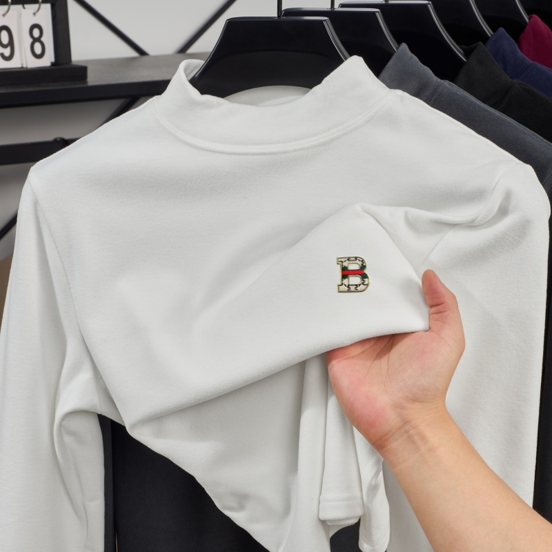 メンズ新作ファッショナブルなレタープリント入り春秋用ハーフハ - Men'S Spring Fashion のレビューと価格