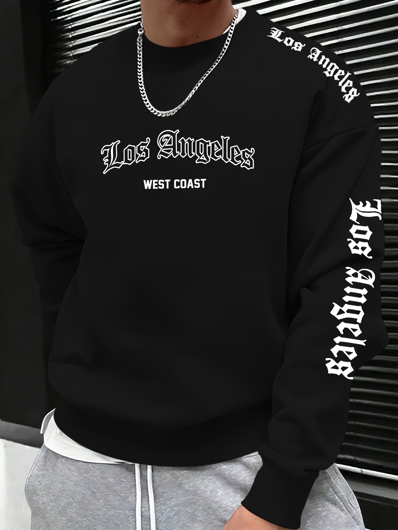 2026秋冬メンズラウンドネックレタープリントスウェットシャ - Mens Fashion Top のレビューと価格
