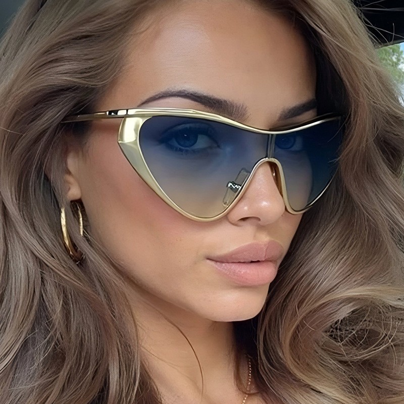 リムレス Y2K スタイルサングラス長方形ファッション人気女 - Men'S Fashion Glasses のレビューと価格