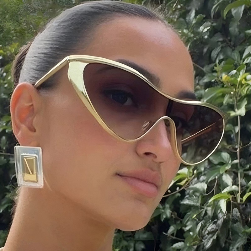 リムレス Y2K スタイルサングラス長方形ファッション人気女 - Men'S Fashion Glasses のレビューと価格
