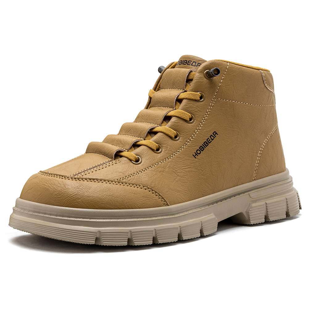 HOBIBEAR メンズ ワイドトゥボックス アンクルブーツ - Fashion Men'S Boots のレビューと価格