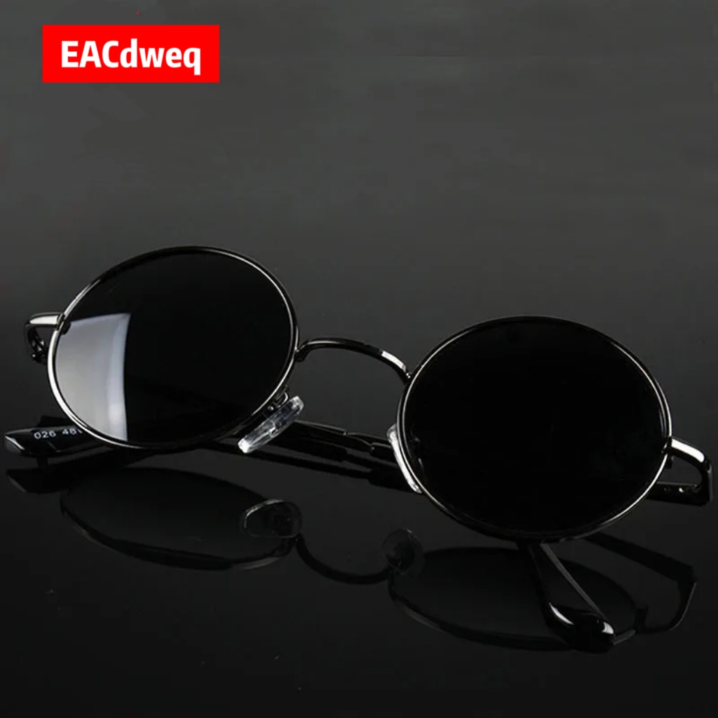 レトロヴィンテージラウンドサングラス男性ブランドデザイナーサ - Men'S Fashion Glasses のレビューと価格