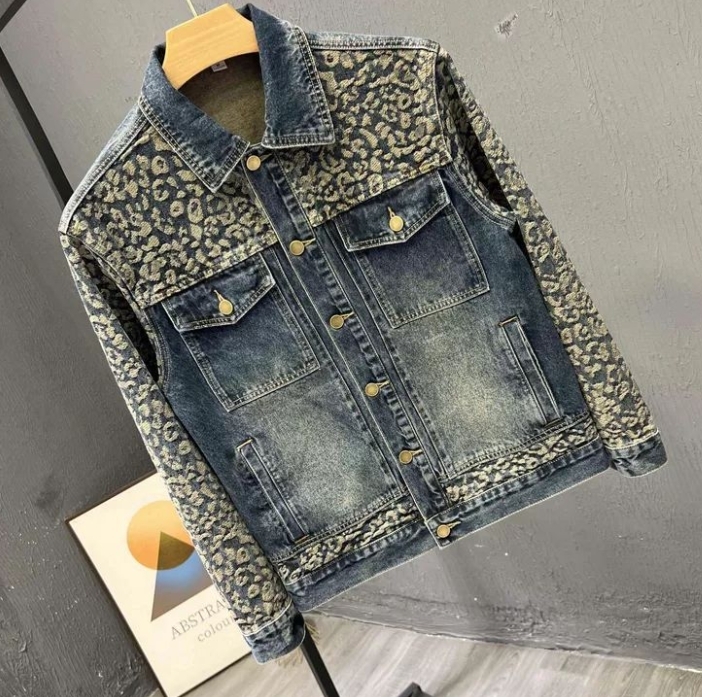 新しいメンズトレンディクールデニムジャケット韓国スタイルデザ - Mens Fashion Denim Jacket のレビューと価格