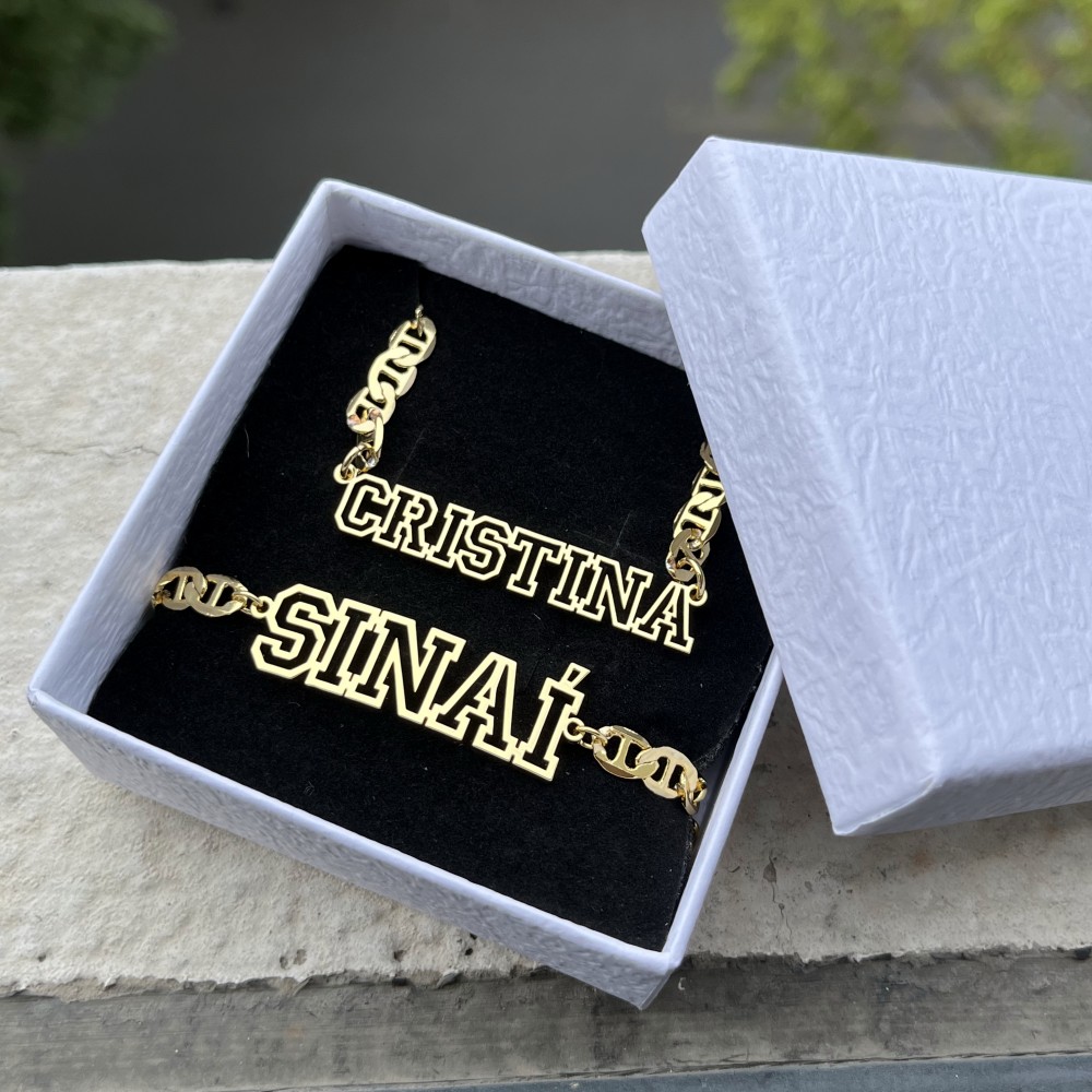 あなたはカスタム名の中空ネックレス,ヒップホップゴールドレタ - Men'S Fashion Gold Chain のレビューと価格
