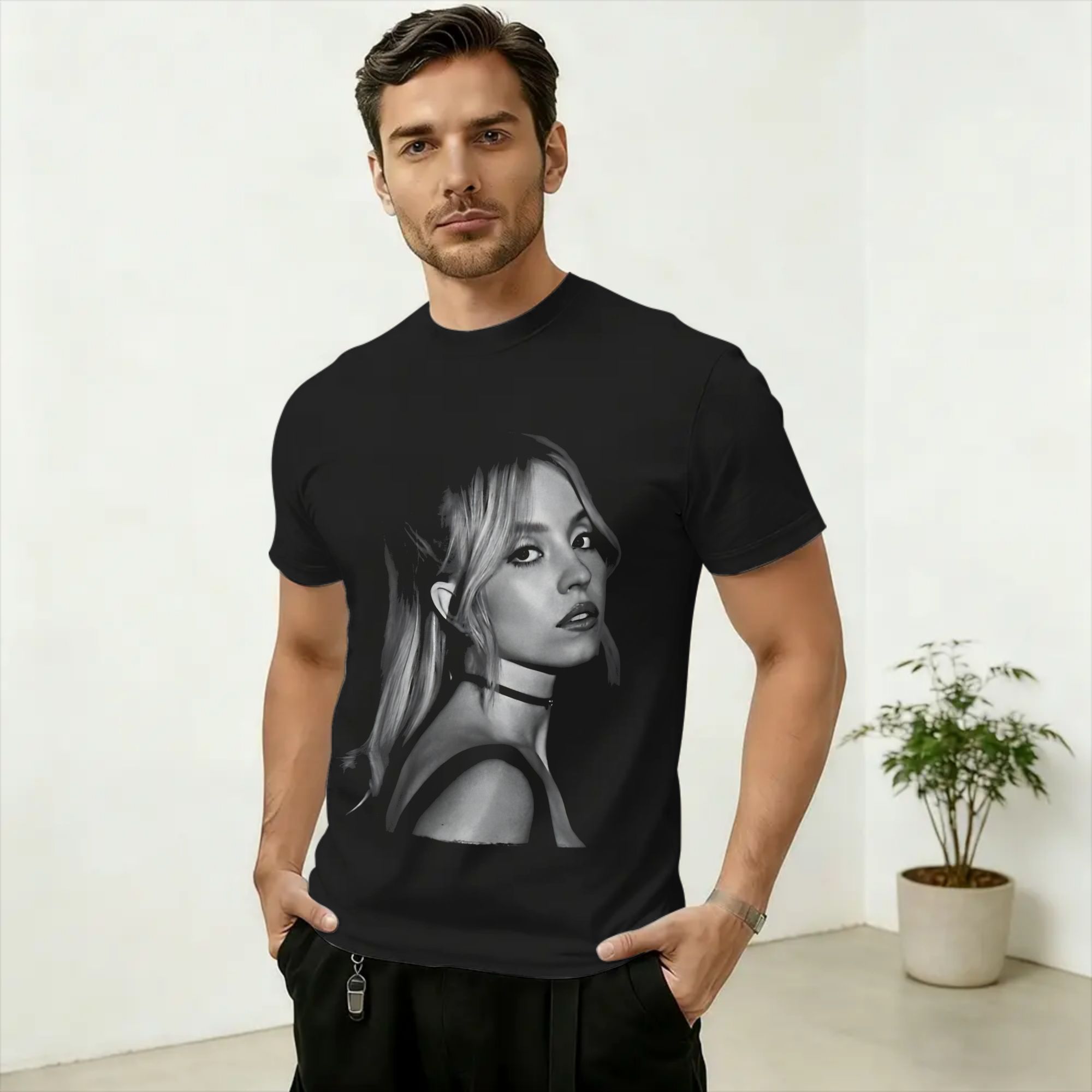 シドニー・スウィーニー純粋な綿の Tシャツ男性用夏素晴らしい - Men'S Fashion Sydney のレビューと価格