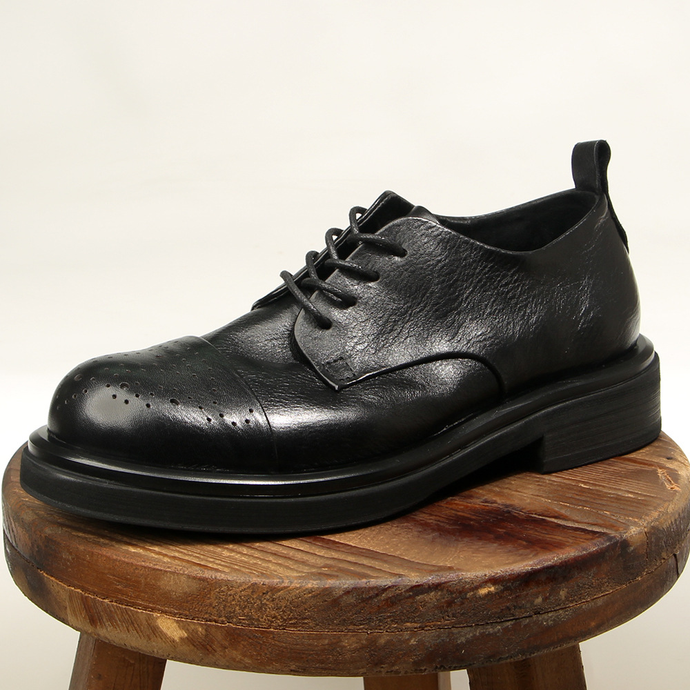 最高品質の本革メンズブローグオックスフォードレトロデザイン手 - Oxford Shoes Brogue のレビューと価格