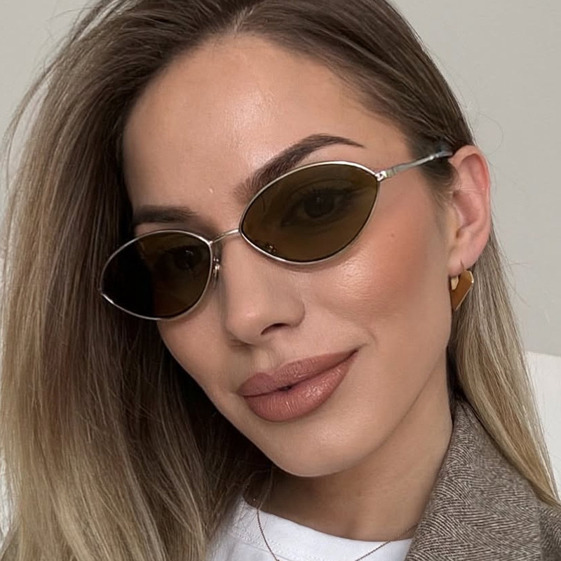 レトロなキャットアイ女性用サングラス、ブランドデザイン、オー - Men'S Fashion Glasses のレビューと価格