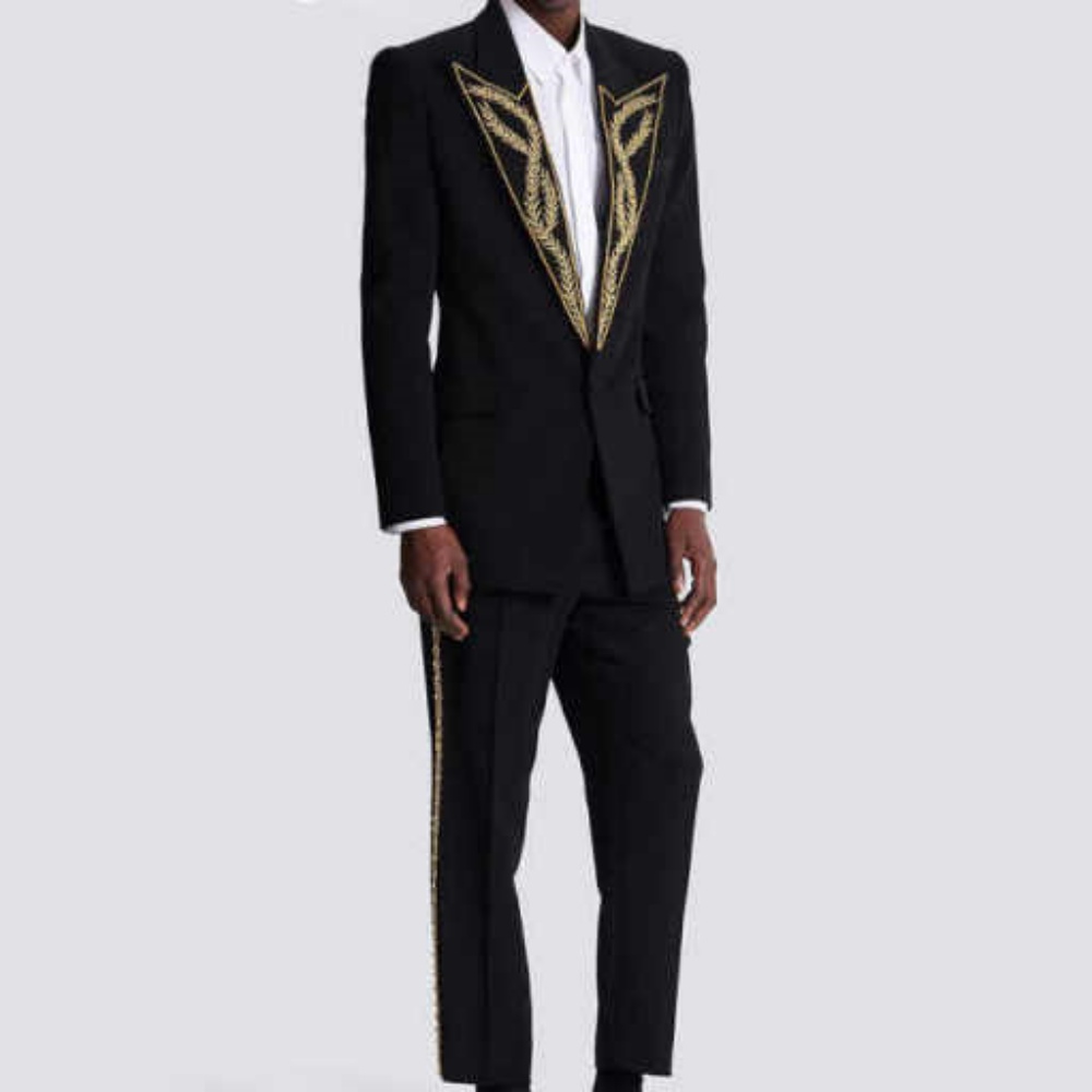 現代男性スーツスリムフィット 2 ピースブレザーパンツピーク - Slim Fit Blazer Men のレビューと価格