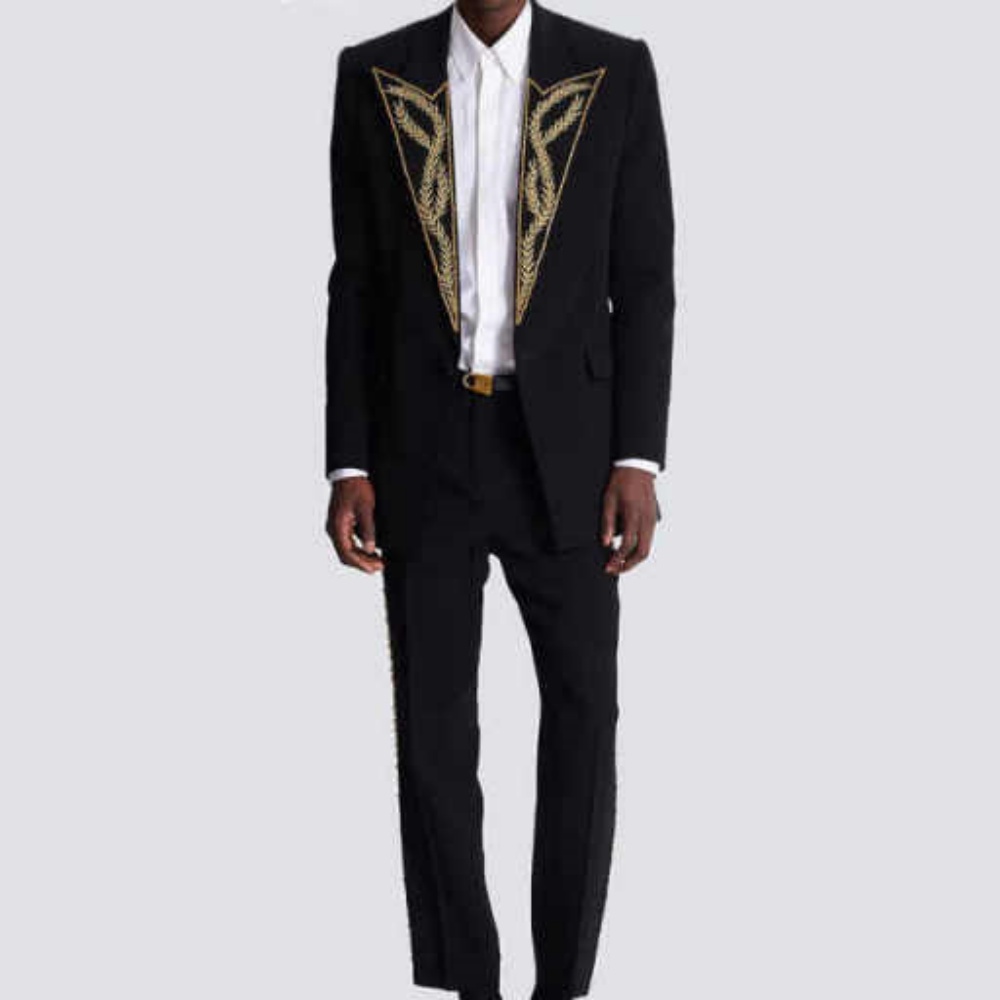 現代男性スーツスリムフィット 2 ピースブレザーパンツピーク - Slim Fit Blazer Men のレビューと価格