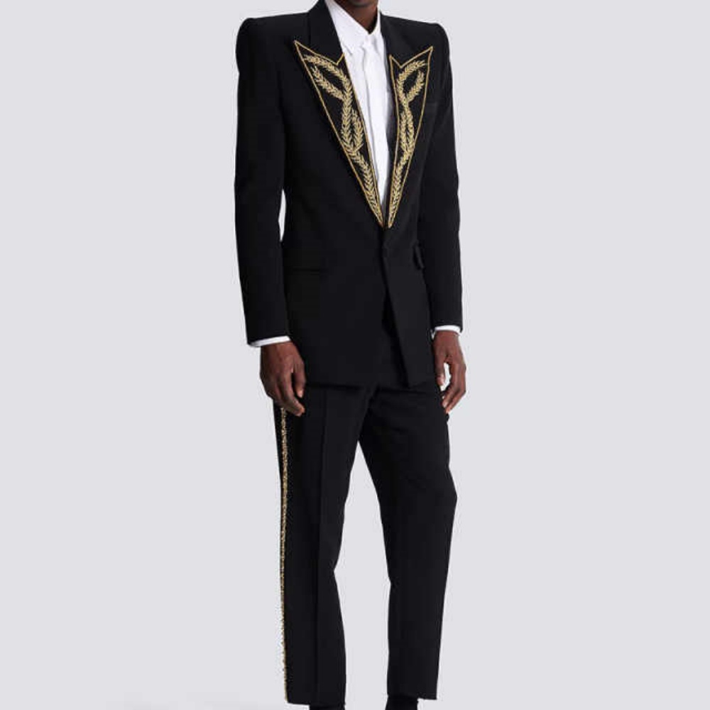 現代男性スーツスリムフィット 2 ピースブレザーパンツピーク - Slim Fit Blazer Men のレビューと価格
