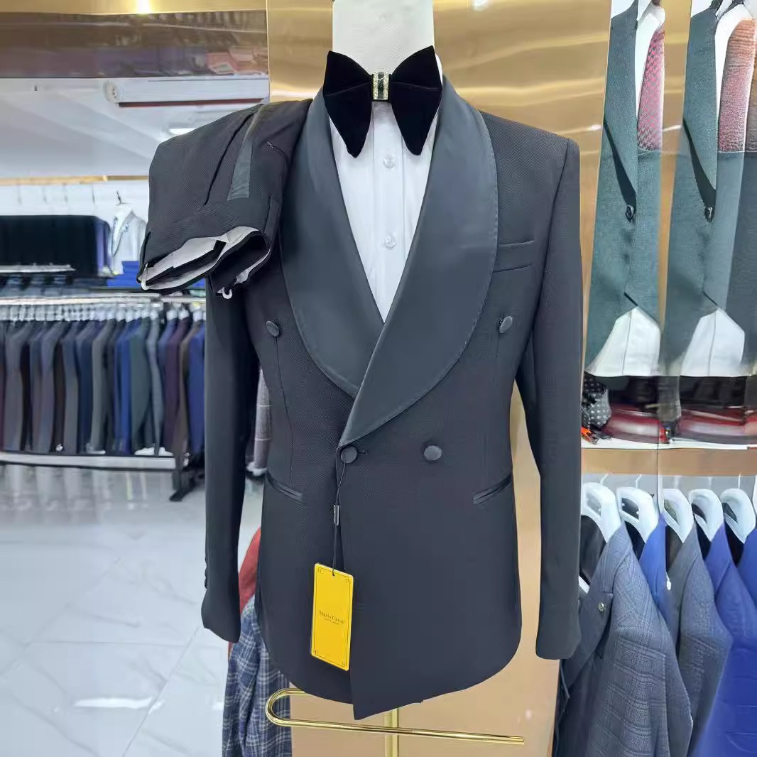 男性のスーツエレガントなセット高級服デザイナーボーイフレンド - Slim Fit Blazer Men のレビューと価格