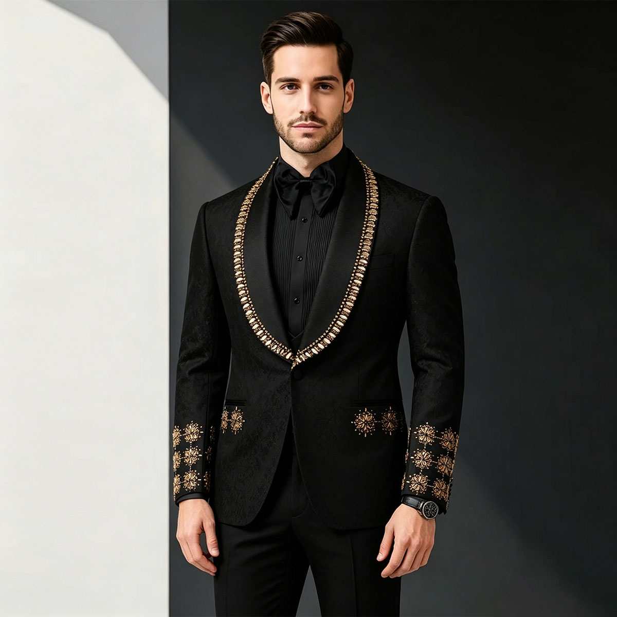 高品質ダイヤモンドメンズスーツ フォーマル2ピースセット ス - Slim Fit Blazer Men のレビューと価格