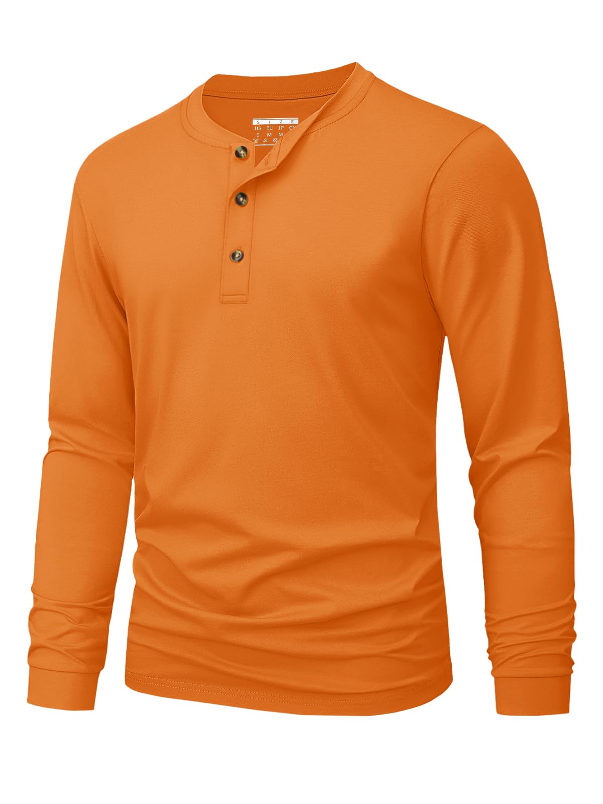 メンズヘンリー Tシャツシンプルな無地プリント長袖 Tシャツ - Fashion Mens Shirt のレビューと価格