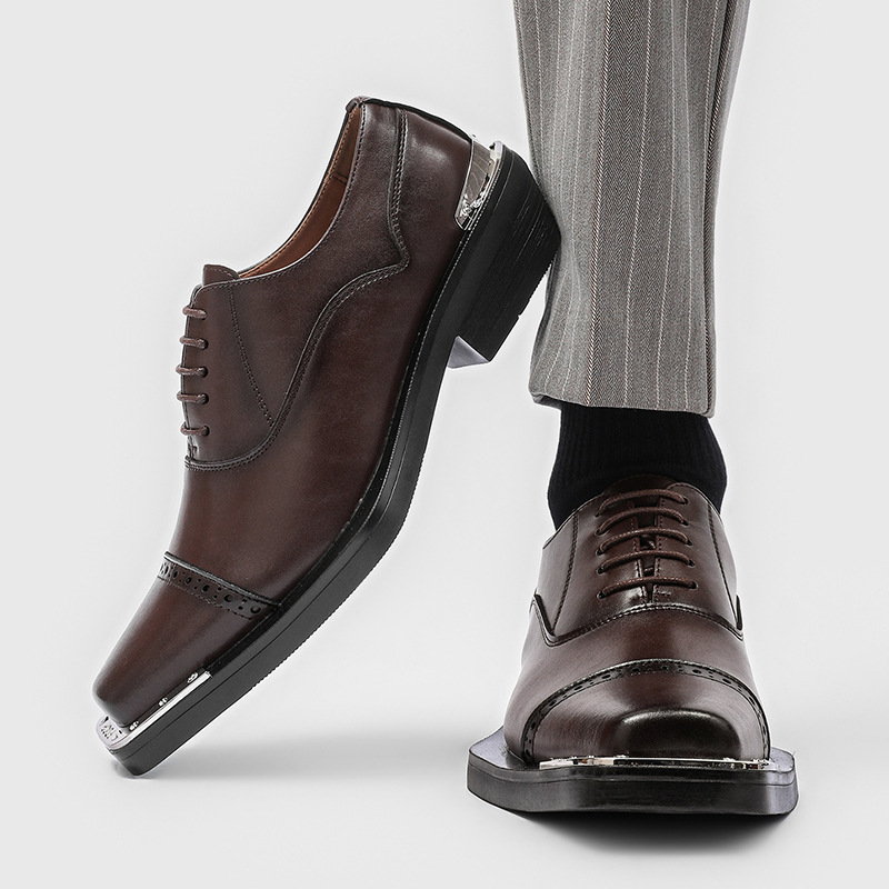 メンズファッションヒップホップロックカーブドブローグシューズ - Oxford Shoes Brogue のレビューと価格
