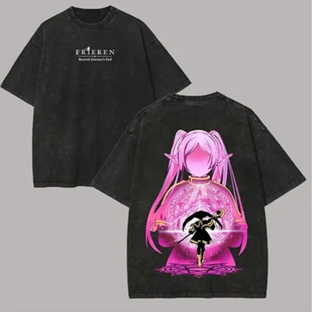アニメかわいいフリーレングラフィック Tシャツ男性女性服原宿 - Graphic Tee Oversized のレビューと価格