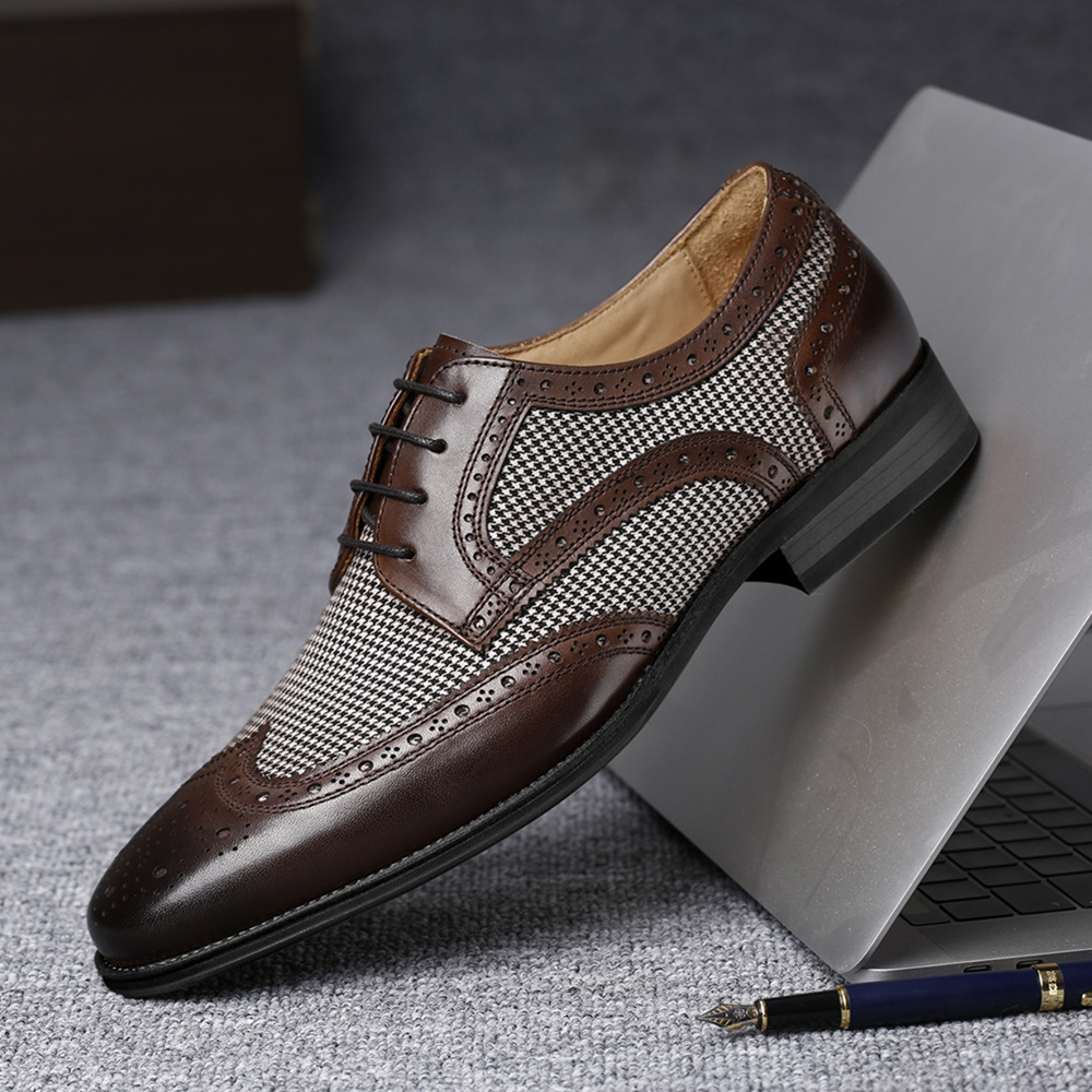 メンズ通気性スニーカー,オックスフォードレザーシューズ,ソフ - Oxford Shoes Brogue のレビューと価格