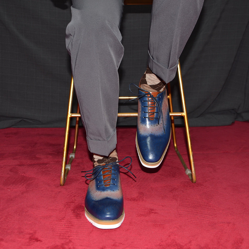 高級プレーントゥ デュオトーンカラーブロック オックスフォー - Oxford Shoes Brogue のレビューと価格